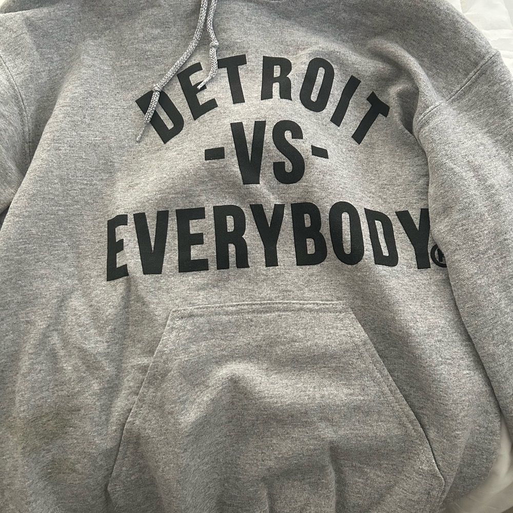 Gray 'Detroit vs Everybody' Hoodie
